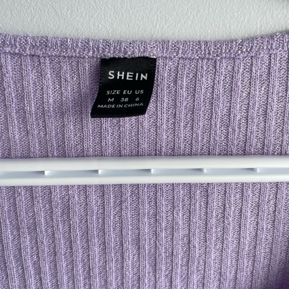 💖(2 for $15)💖 Lavender Ribbed T-shirt - Picture 4 of 4